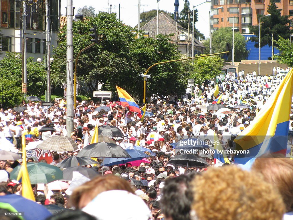 Fotos de la marcha, Bogotá, Punto Calle 127