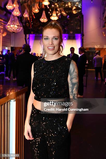 Lara Dickenmann attends the 14th Laureus Charity Night at Lichthalle Maag on November 13, 2021 in Zurich, Switzerland.