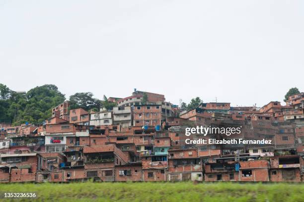 favelas of petare neighborhood. caracas, venezuela. - caracas venezuela stock pictures, royalty-free photos & images