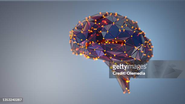 ai artificial intelligence digital concept - synapse stockfoto's en -beelden