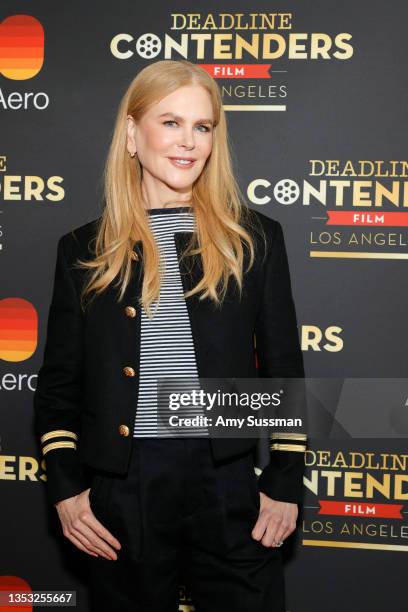 Actor Nicole Kidman from Amazon Studios' 'Being the Ricardos' attends the Deadline's The Contenders Film at DGA Theater Complex on November 14, 2021...