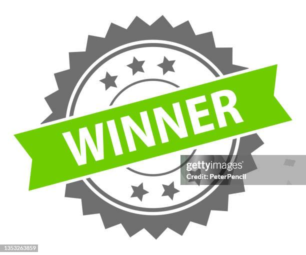 winner - stamp, imprint, seal template. grunge effect. vector stock illustration - first impression stock illustrations