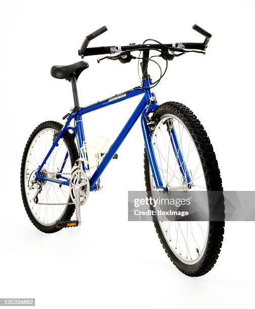 blue mountain bike la - mountain bike foto e immagini stock