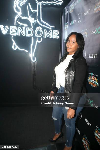 Mizz DR attends DaBaby Hosts The 2021 Ballerfest: Music Lives After Party at Vendome Miami on November 14, 2021 in Miami Beach, Florida.