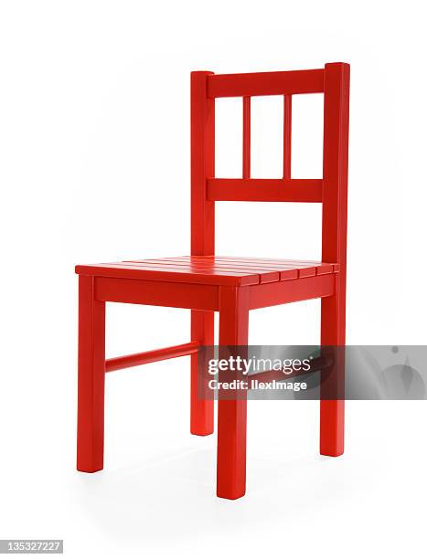 little red chair la - red chair stock pictures, royalty-free photos & images