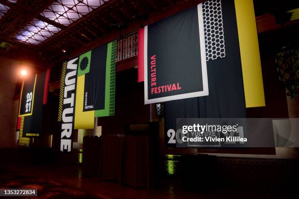 View of Registration during Vulture Festival 2021 at The Hollywood Roosevelt on November 14, 2021 in Los Angeles, California.