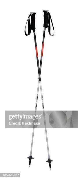 alpine ski poles - ski pole stock pictures, royalty-free photos & images