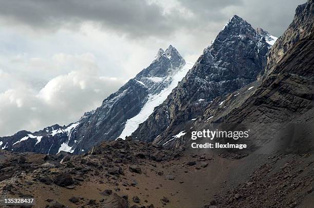 andes mountains – aconcagua i - mount aconcagua stock pictures, royalty-free photos & images