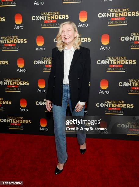 Actor Kirsten Dunst from Netflix's 'The Power of the Dog' attends the Deadline's The Contenders Film at DGA Theater Complex on November 14, 2021 in...