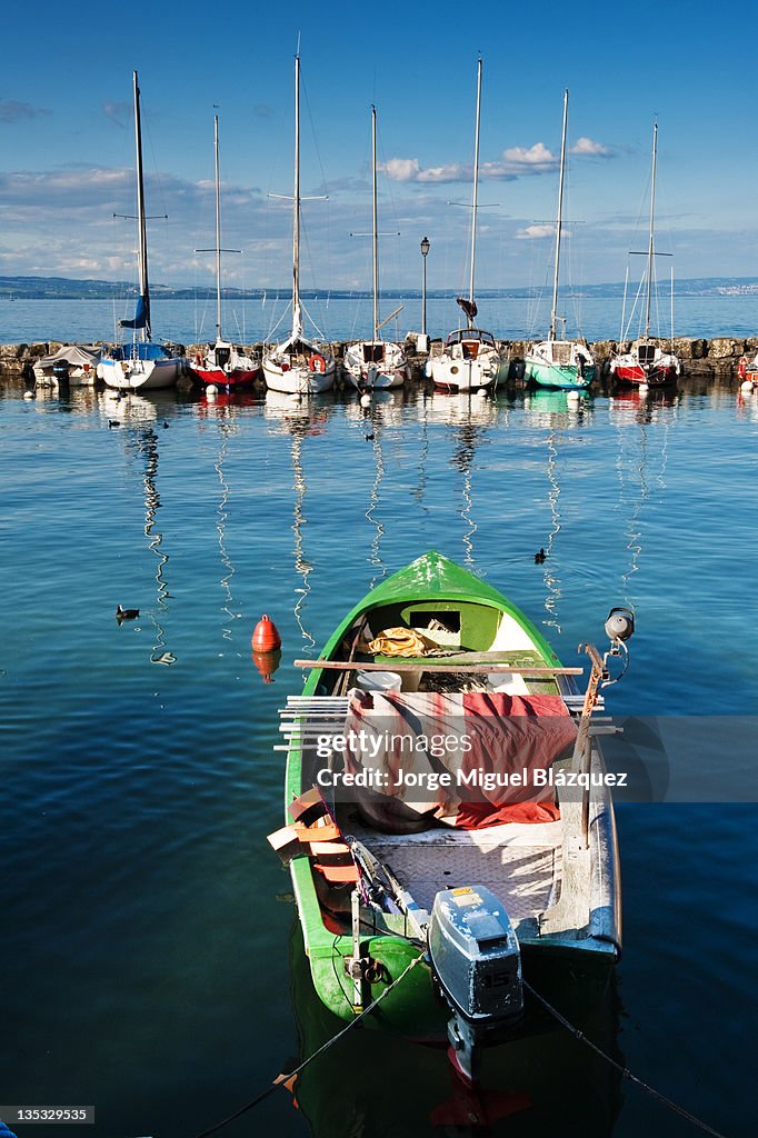 Boats at Yvoire port