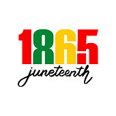 Juneteenth Independence Day vector illustration. June 19. Day of freedom and emancipation. African-American history