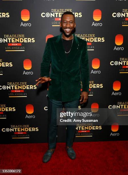 Producer/Actor Mahershala Ali from Apple Original Film's 'Swan Song' attends Deadline's The Contenders Film at DGA Theater Complex on November 14,...