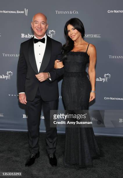 Jeff Bezos and Lauren Sanchez attend the Baby2Baby 10-Year Gala presented by Paul Mitchell on November 13, 2021 in West Hollywood, California.