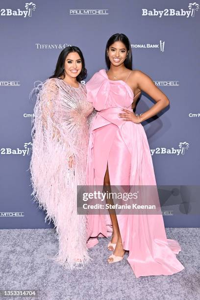Honoree Vanessa Bryant and Natalia Bryant attend the Baby2Baby 10-Year Gala presented by Paul Mitchell on November 13, 2021 in West Hollywood,...
