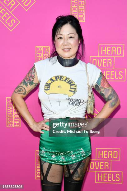 Comedian Margaret Cho attends the opening night of the musical "Head Over Heels" at Pasadena Playhouse on November 14, 2021 in Pasadena, California.