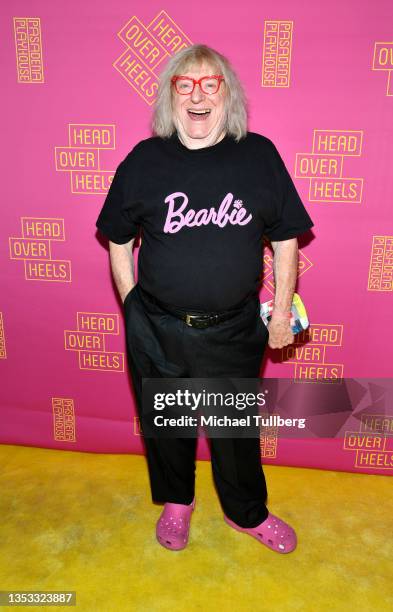 Writer Bruce Vilanch attends the opening night of the musical "Head Over Heels" at Pasadena Playhouse on November 14, 2021 in Pasadena, California.
