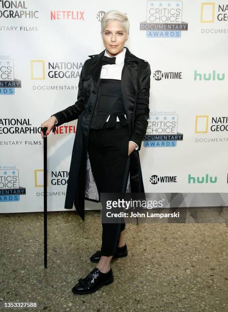 Selma Blair attends Critics Choice Documentary Awards presented by National Geographic documentary films at BRIC on November 14, 2021 in New York...