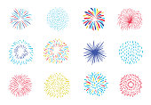 Party object collection with gift,firework,ribbon.Vector illustration for icon,sticker,printable.Editable element
