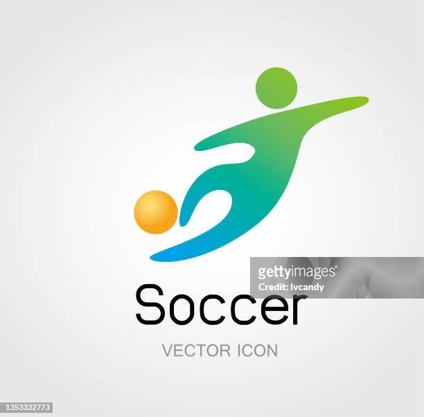 stockillustraties, clipart, cartoons en iconen met sport symbol design（soccer） - sport logo