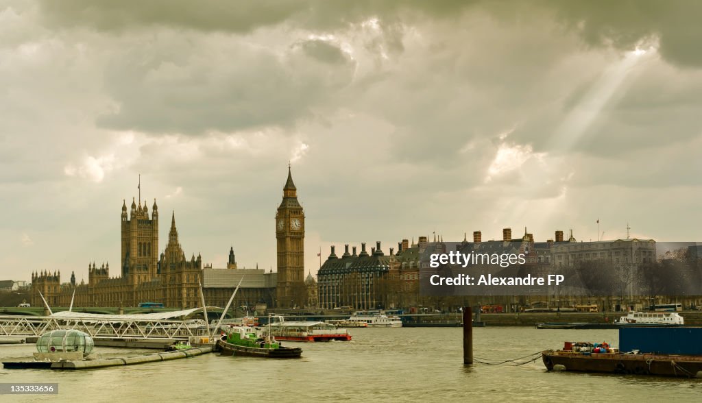 Houses of Parliament and Big Ben in London