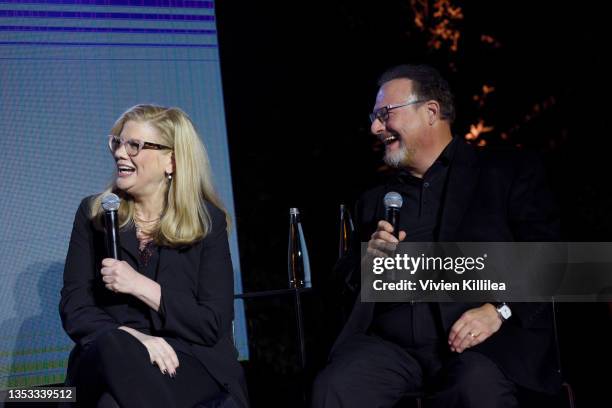 Kristen Johnston and Wayne Knight speak at A ‘3rd Rock From the Sun’ Reunion during Vulture Festival 2021 The Hollywood Roosevelt on November 14,...