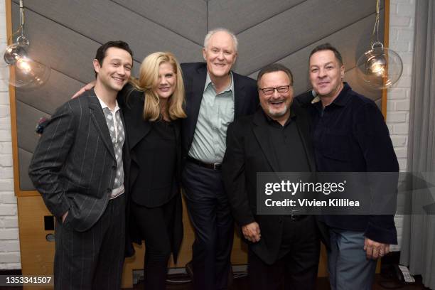 Joseph Gordon-Levitt, Kristen Johnston, John Lithgow, Wayne Knight, and French Stewart are seen backstage at A ‘3rd Rock From the Sun’ Reunion during...