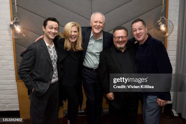 Joseph Gordon-Levitt, Kristen Johnston, John Lithgow, Wayne Knight, and French Stewart are seen backstage at A ‘3rd Rock From the Sun’ Reunion during...