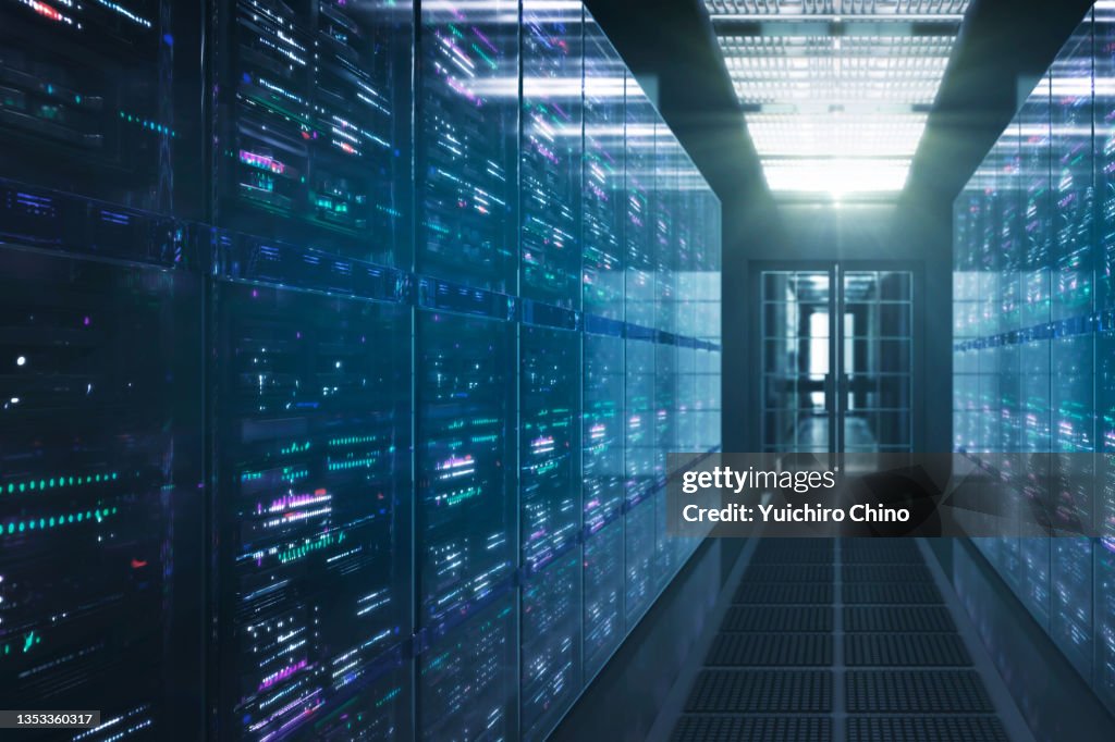 Futuristic server room