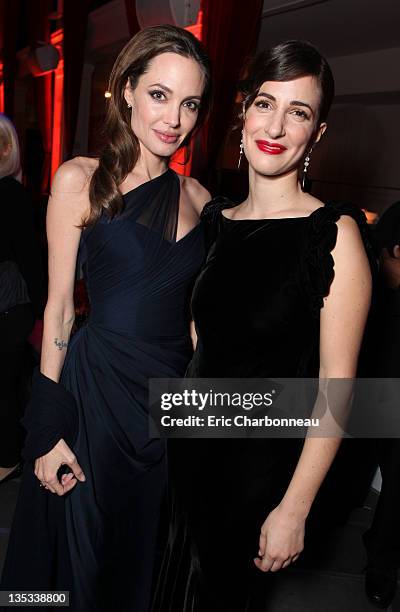 Writer/Director Angelina Jolie and Zana Marjanovic at FilmDistrict's Los Angeles Premiere of "In the Land of Blood and Honey" held at ArcLight...