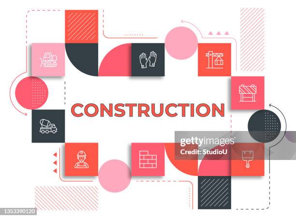 construction web banner template - plumber tools background stock illustrations