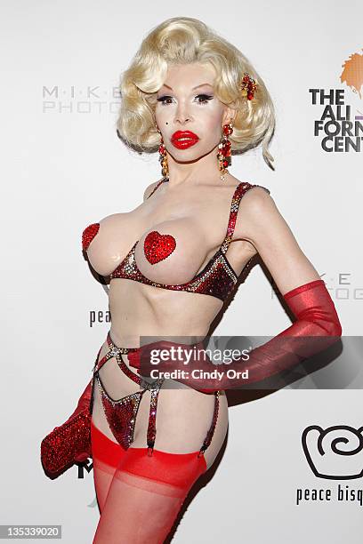 Amanda Lepore attends Mike Ruiz's Birthday bash at the Industry Bar on December 8, 2011 in New York City.
