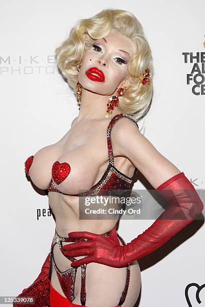 Amanda Lepore attends Mike Ruiz's Birthday bash at the Industry Bar on December 8, 2011 in New York City.