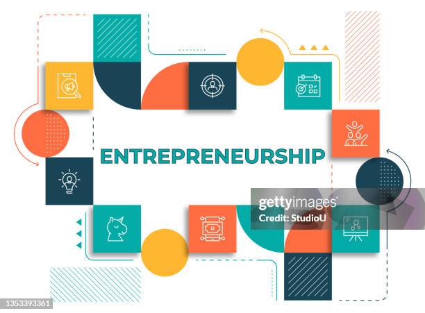 entrepreneurship web banner vorlage - venture capital stock-grafiken, -clipart, -cartoons und -symbole