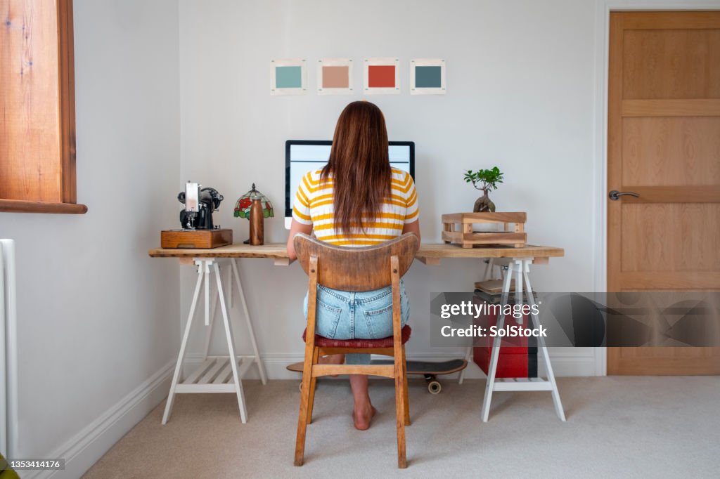 Working in My Home Office