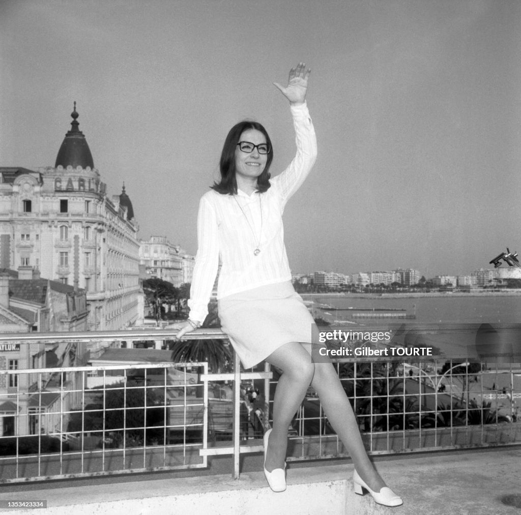 Nana Mouskouri à Cannes en 1969