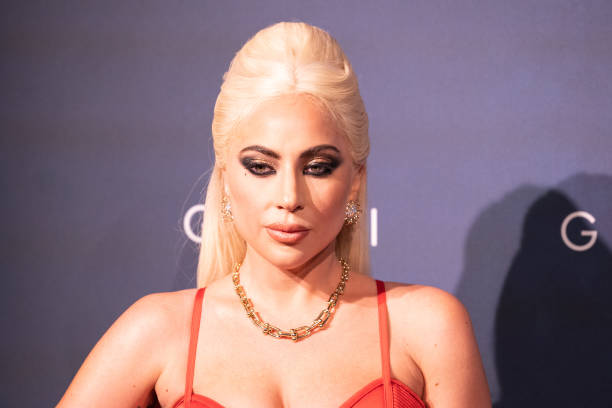 Lady Gaga at the premiere of House of Gucci in Milan