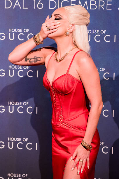 Lady Gaga at the premiere of House of Gucci in Milan