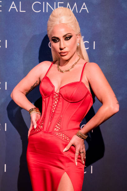Lady Gaga at the premiere of House of Gucci in Milan