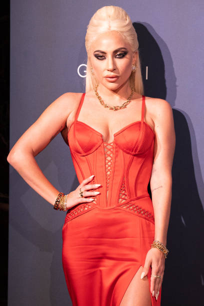 Lady Gaga at the premiere of House of Gucci in Milan