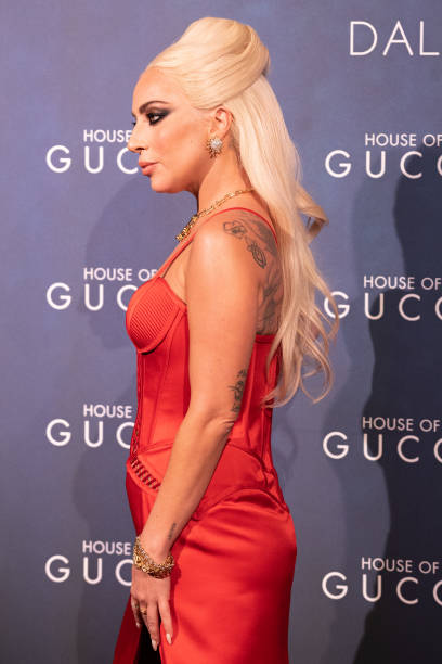 Lady Gaga at the premiere of House of Gucci in Milan