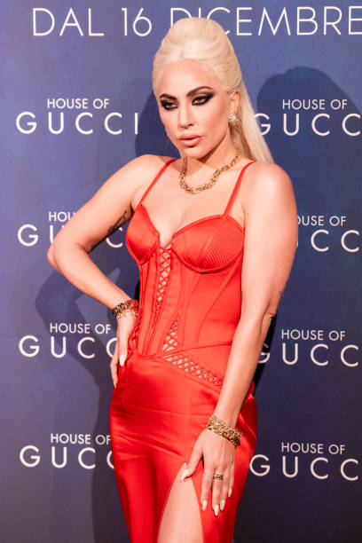 Lady Gaga at the premiere of House of Gucci in Milan