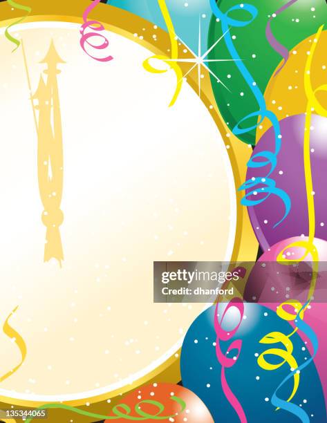 happy new year's clock - 2008 stock illustrations