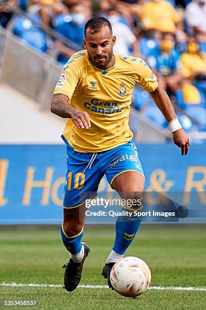 Jese Rodriguez of UD Las Palmas in action during the LaLiga Smartbank match between UD Las Palmas and FC Cartagena at Estadio Gran Canaria on October...