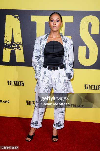 Kassius Nelson attends "Pirates" UK Premiere at The Ritzy Brixton on November 15, 2021 in London, England.