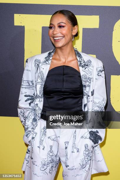 Kassius Nelson attends "Pirates" UK Premiere at The Ritzy Brixton on November 15, 2021 in London, England.