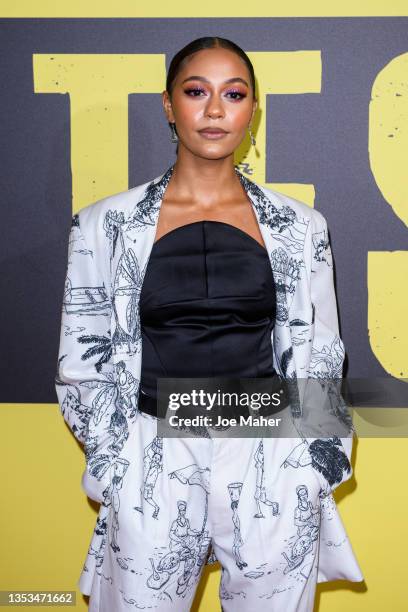 Kassius Nelson attends "Pirates" UK Premiere at The Ritzy Brixton on November 15, 2021 in London, England.