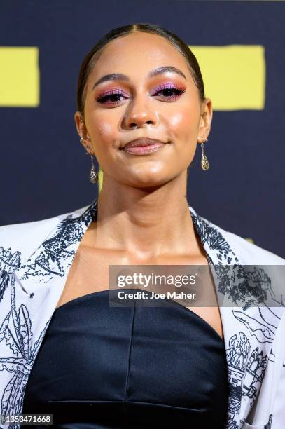 Kassius Nelson attends "Pirates" UK Premiere at The Ritzy Brixton on November 15, 2021 in London, England.