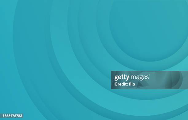 bildbanksillustrationer, clip art samt tecknat material och ikoner med abstract teal circles background - digital kompositbild
