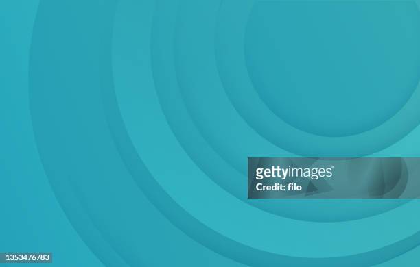 abstract teal circles background - digital composite stock illustrations