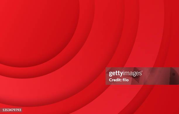 layered concentric circles abstract background pattern - deep red background stock illustrations